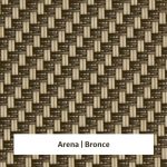 Estor screen enrollable de exterior Outdoor 5% apertura - muestra arena/bronce