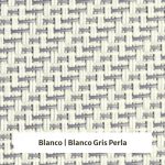 Estor screen enrollable de exterior Outdoor 5% apertura - muestra blanco/blanco gris perla