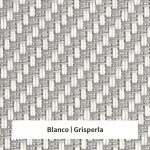 Estor screen enrollable de exterior Outdoor 5% apertura - muestra blanco/gris perla
