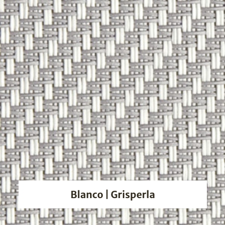 Estor screen enrollable de exterior Outdoor 5% apertura - muestra blanco/gris perla
