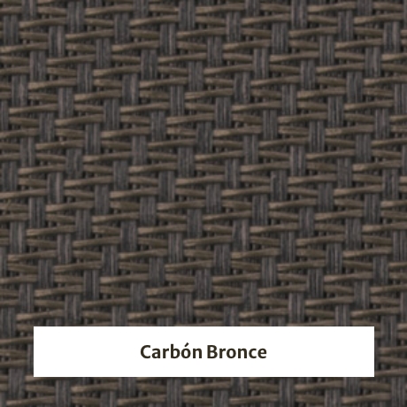 Estor screen enrollable de exterior Outdoor 5% apertura - muestra carbón bronce