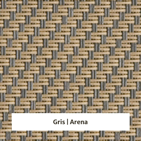 Estor screen enrollable de exterior Outdoor 5% apertura - muestra gris/arena