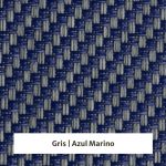 Estor screen enrollable de exterior Outdoor 5% apertura - muestra color gris/azul marino