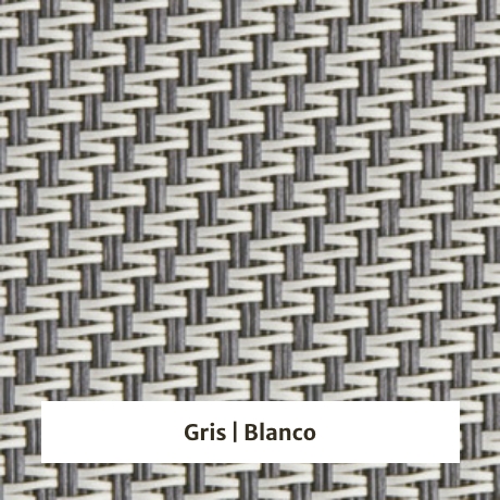 Estor screen enrollable de exterior Outdoor 5% apertura - muestra gris/blanco