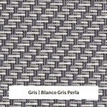 Estor screen enrollable de exterior Outdoor 5% apertura - muestra gris/blanco gris perla