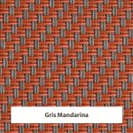 Estor screen enrollable de exterior Outdoor 5% apertura - muestra gris mandarina