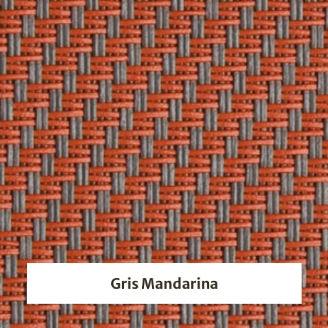 Estor screen enrollable de exterior Outdoor 5% apertura - muestra gris mandarina