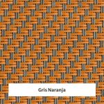 Estor screen enrollable de exterior Outdoor 5% apertura - muestra gris naranja