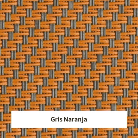 Estor screen enrollable de exterior Outdoor 5% apertura - muestra gris naranja