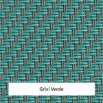 Estor screen enrollable de exterior Outdoor 5% apertura - muestra color gris/verde