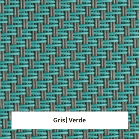 Estor screen enrollable de exterior Outdoor 5% apertura - muestra color gris/verde