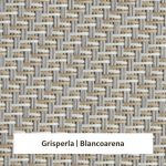Estor screen enrollable de exterior Outdoor 5% apertura - muestra gris perla/blanco arena