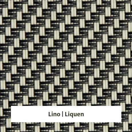 Estor screen enrollable de exterior Outdoor 5% apertura - muestra lino/liquen