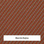 Estor screen enrollable de exterior Outdoor 5% apertura - muestra marrón rojizo