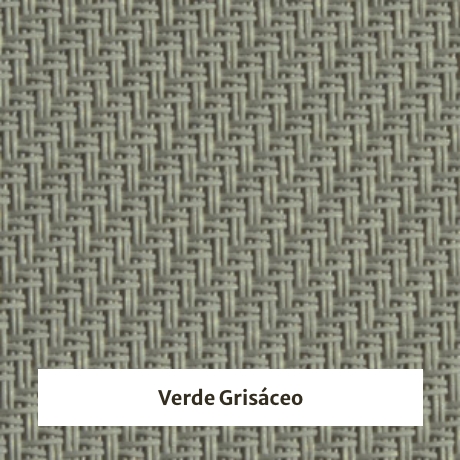 Estor screen enrollable de exterior Outdoor 5% apertura - muestra verde grisáceo