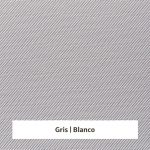 Estor enrollable screen para exterior Outdoor Lunar 0% de apertura - muestra color gris/blanco