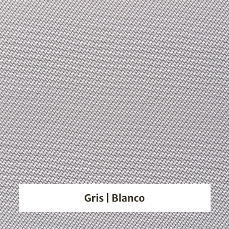 Estor enrollable screen para exterior Outdoor Solar 3% de apertura - muestra color gris/blanco